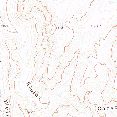 United States Geological Survey Diamond Canyon, NV (1972, 24000-Scale) digital map