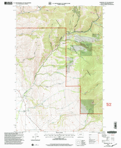 United States Geological Survey Diamond City, MT (2001, 24000-Scale) digital map