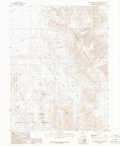 United States Geological Survey Diamond Field Jack Wash, NV (1987, 24000-Scale) digital map