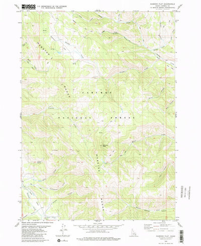United States Geological Survey Diamond Flat, ID (1980, 24000-Scale) digital map