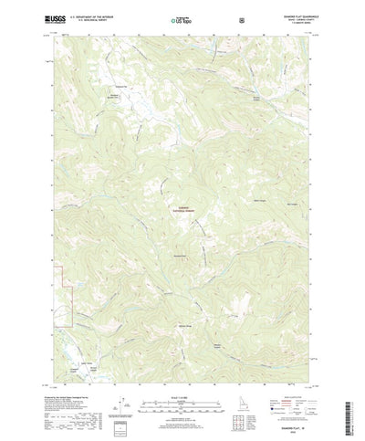 United States Geological Survey Diamond Flat, ID (2020, 24000-Scale) digital map