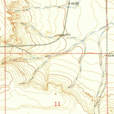 United States Geological Survey Diamond Flat, WY (1960, 24000-Scale) digital map