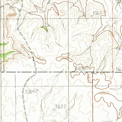 United States Geological Survey Diamond G Butte NW, MT (1983, 24000-Scale) digital map