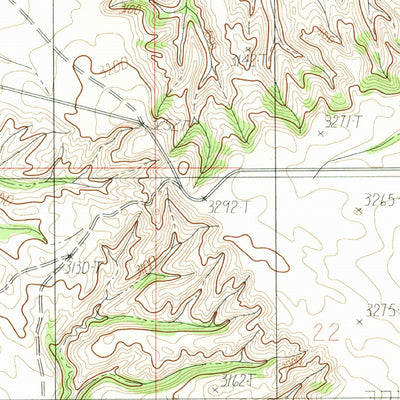 United States Geological Survey Diamond G Butte NW, MT (1983, 24000-Scale) digital map