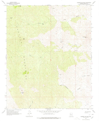 United States Geological Survey Diamond Joe Peak, AZ (1967, 24000-Scale) digital map