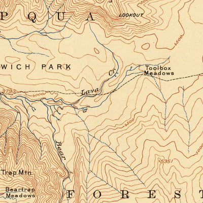 United States Geological Survey Diamond Lake, OR (1917, 125000-Scale) digital map