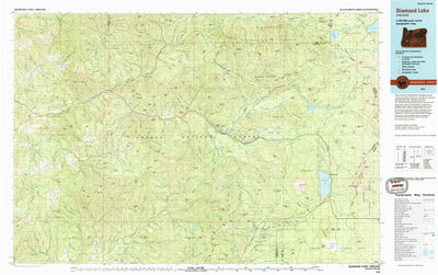 United States Geological Survey Diamond Lake, OR (1978, 100000-Scale) digital map