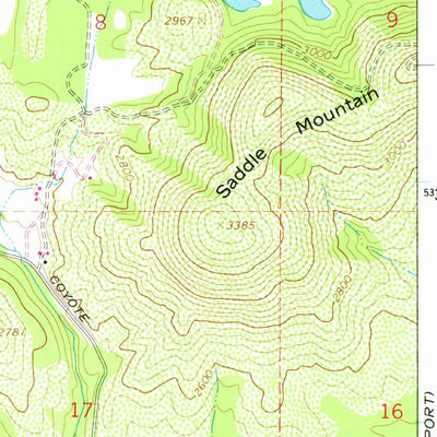 United States Geological Survey Diamond Lake, WA (1968, 24000-Scale) digital map