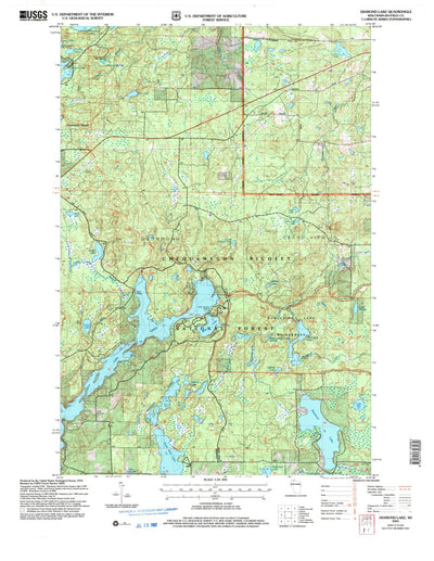 United States Geological Survey Diamond Lake, WI (2005, 24000-Scale) digital map