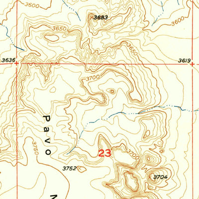 United States Geological Survey Diamond Mound, NM (1951, 24000-Scale) digital map