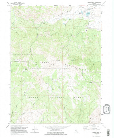 United States Geological Survey Diamond Mountain, CA (1972, 24000-Scale) digital map
