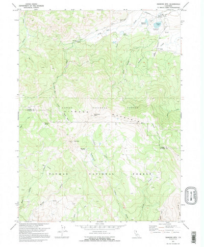 United States Geological Survey Diamond Mountain, CA (1972, 24000-Scale) digital map