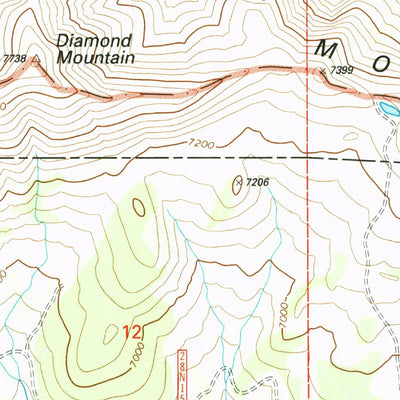 United States Geological Survey Diamond Mountain, CA (1994, 24000-Scale) digital map