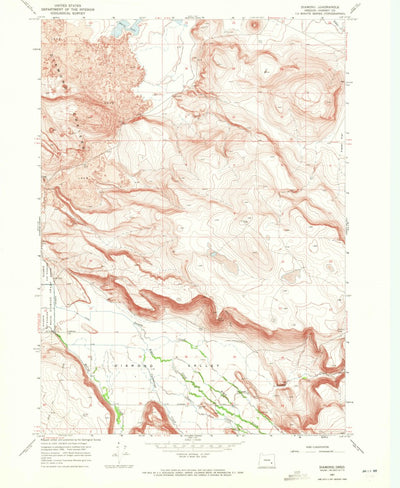 United States Geological Survey Diamond, OR (1967, 24000-Scale) digital map