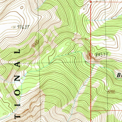 United States Geological Survey Diamond Peak, ID (1987, 24000-Scale) digital map