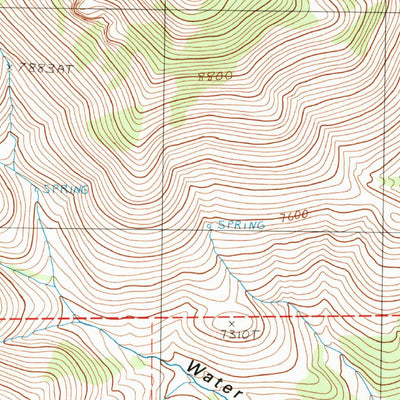 United States Geological Survey Diamond Peak, NV (1990, 24000-Scale) digital map