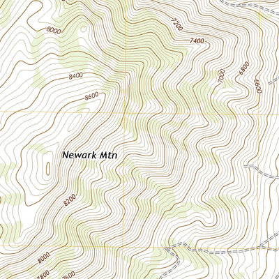 United States Geological Survey Diamond Peak, NV (2021, 24000-Scale) digital map