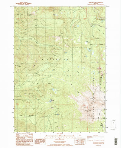 United States Geological Survey Diamond Peak, OR (1986, 24000-Scale) digital map