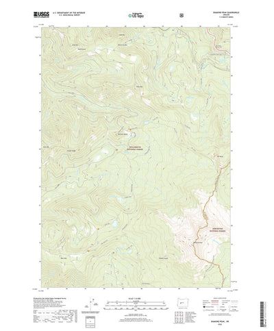 United States Geological Survey Diamond Peak, OR (2020, 24000-Scale) digital map