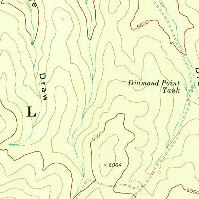 United States Geological Survey Diamond Point, AZ (1973, 24000-Scale) digital map