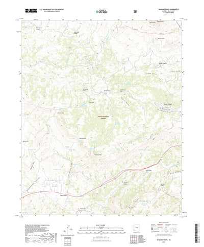 United States Geological Survey Diamond Point, AZ (2021, 24000-Scale) digital map