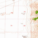 United States Geological Survey Diamond Springs, NV (1957, 62500-Scale) digital map