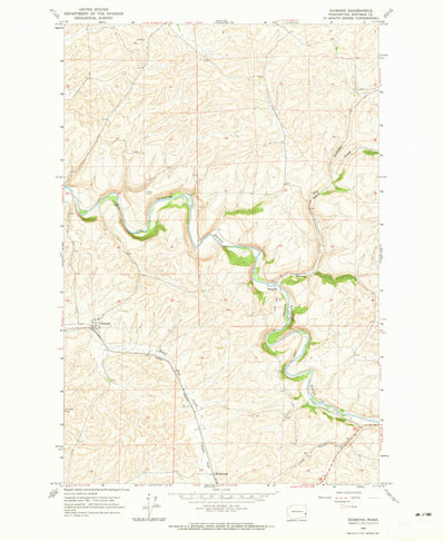 United States Geological Survey Diamond, WA (1964, 24000-Scale) digital map