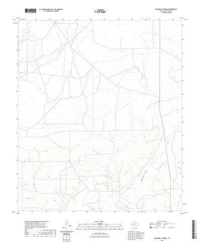 United States Geological Survey Diamond Y Spring, TX (2022, 24000-Scale) digital map