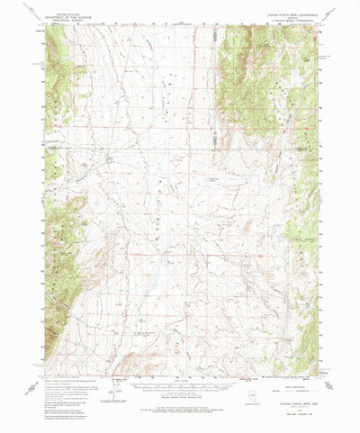 United States Geological Survey Dianas Punch Bowl, NV (1960, 62500-Scale) digital map