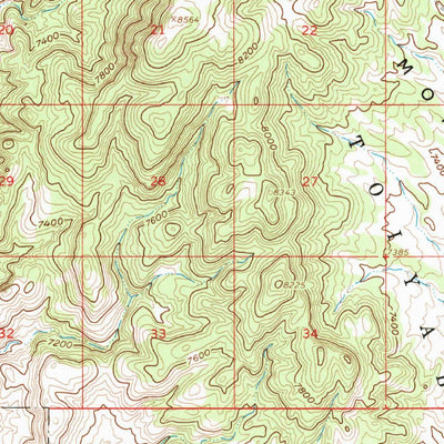 United States Geological Survey Dianas Punch Bowl, NV (1960, 62500-Scale) digital map