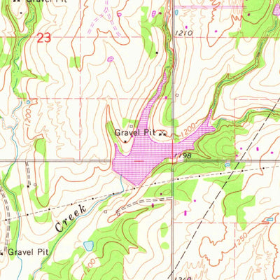 United States Geological Survey Dibble, OK (1965, 24000-Scale) digital map