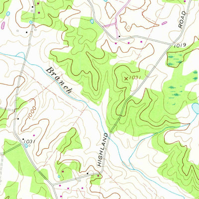 United States Geological Survey Dibrell, TN (1960, 24000-Scale) digital map
