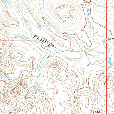 United States Geological Survey Dice Dam, MT (1965, 24000-Scale) digital map