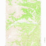 United States Geological Survey Dick Creek Lakes, WY (1969, 24000-Scale) digital map