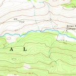 United States Geological Survey Dick Creek Lakes, WY (1969, 24000-Scale) digital map