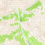 United States Geological Survey Dick Creek Lakes, WY (1969, 24000-Scale) digital map