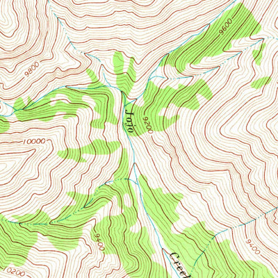 United States Geological Survey Dick Creek Lakes, WY (1969, 24000-Scale) digital map