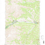 United States Geological Survey Dick Creek Lakes, WY (1991, 24000-Scale) digital map