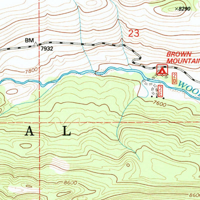 United States Geological Survey Dick Creek Lakes, WY (1991, 24000-Scale) digital map