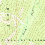 United States Geological Survey Dick Creek, MT-ID (1964, 24000-Scale) digital map