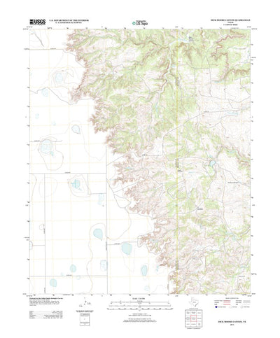 United States Geological Survey Dick Moore Canyon, TX (2012, 24000-Scale) digital map