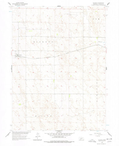 United States Geological Survey Dickens, NE (1956, 24000-Scale) digital map
