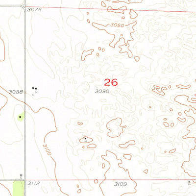 United States Geological Survey Dickens, NE (1956, 24000-Scale) digital map