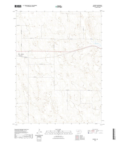 United States Geological Survey Dickens, NE (2021, 24000-Scale) digital map