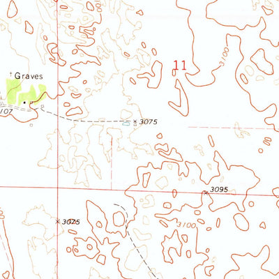United States Geological Survey Dickens NW, NE (1970, 24000-Scale) digital map