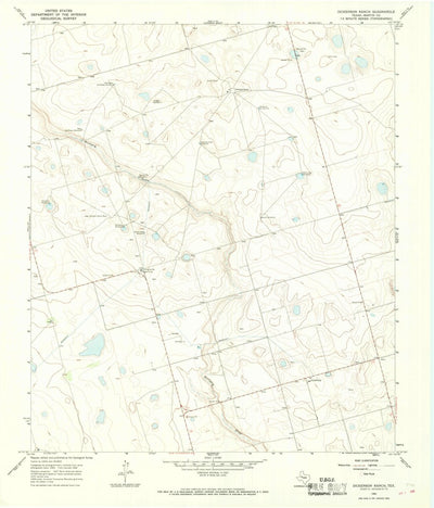 United States Geological Survey Dickenson Ranch, TX (1966, 24000-Scale) digital map