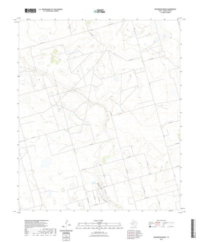United States Geological Survey Dickenson Ranch, TX (2022, 24000-Scale) digital map