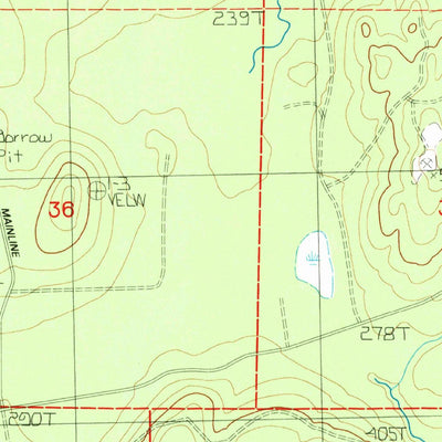 United States Geological Survey Dickey Lake, WA (1984, 24000-Scale) digital map