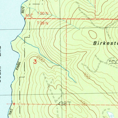 United States Geological Survey Dickey Lake, WA (1984, 24000-Scale) digital map