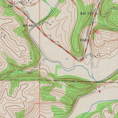 United States Geological Survey Dickeyville, WI (1961, 24000-Scale) digital map